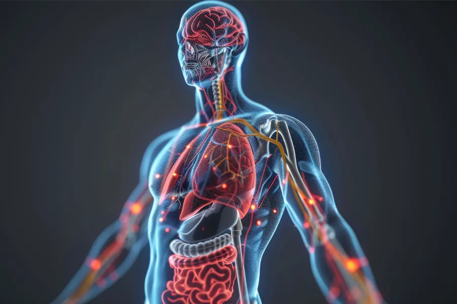 BioMetrix-Metabolic-Testing-Clinic 3D illustration of a body scan. Schedule BioMetrix Metabolic Testing from Discovery Health Healing Center in Green Bay.