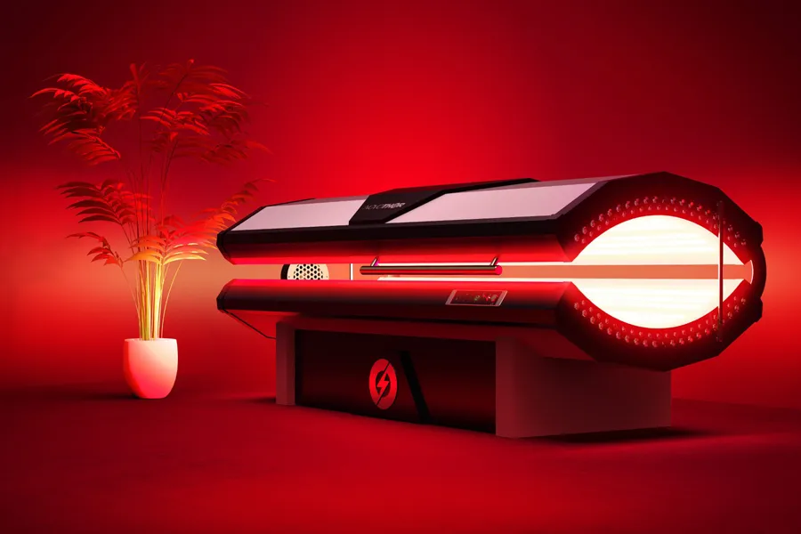 NovoTHOR®-Full-Body-Red-Light-Therapy-Clinic A red light therapy bed. Get NovoTHOR® Full Body Red Light Therapy from Discovery Health Healing Center in Green Bay.